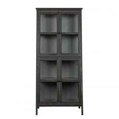 Red Living Vitrine Egelev - Pin massif - Noir vieilli 15 Red Living Vitrine Egelev - Pin massif - Noir vieilli -Meubles de salle à manger Soldes Magasin 1000275620 210630 12464400071 DETAILS P000000001000275620