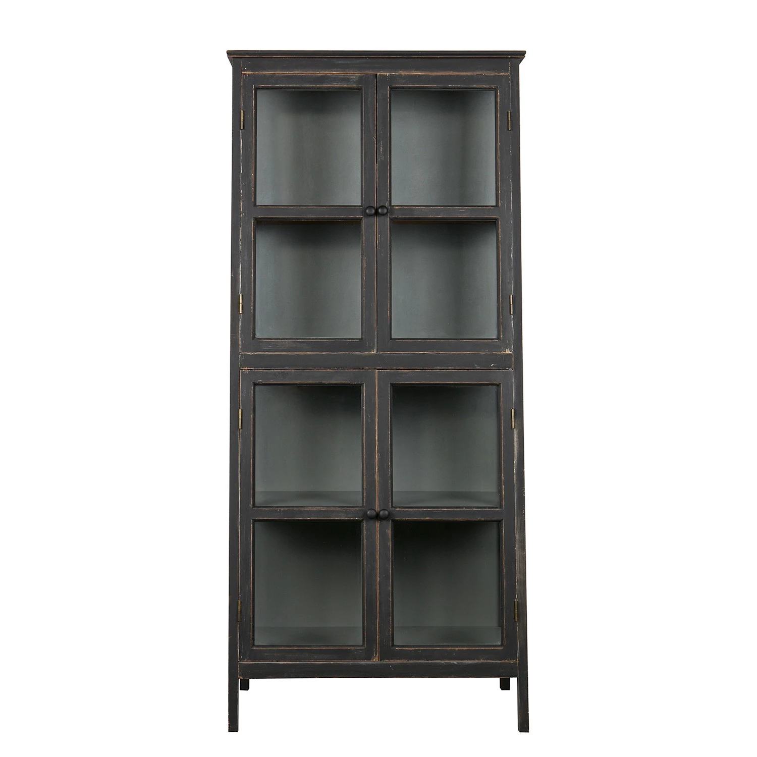 Red Living Vitrine Egelev - Pin massif - Noir vieilli 8 Red Living Vitrine Egelev - Pin massif - Noir vieilli – Image 8