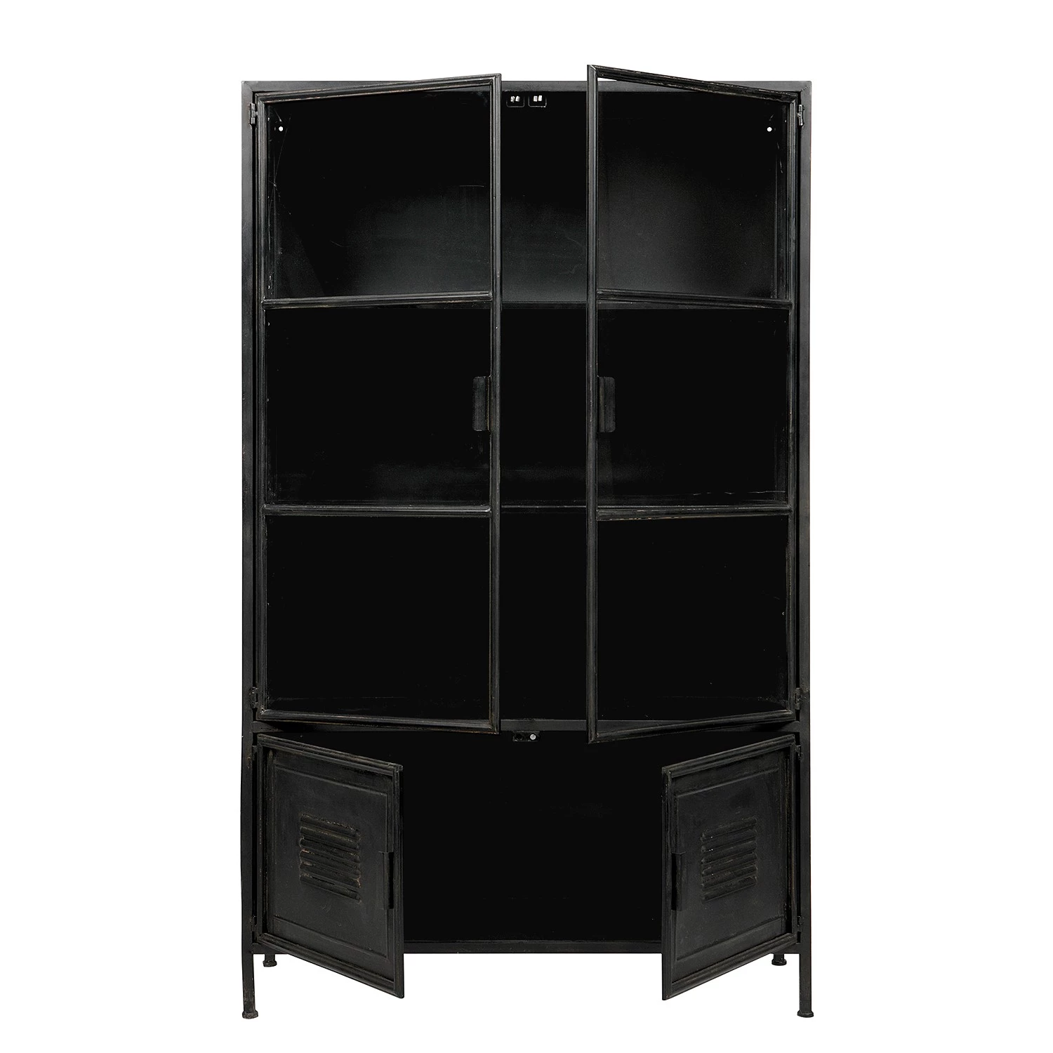 Red Living Vitrine Ravno - Métal - Noir vintage 4 Red Living Vitrine Ravno - Métal - Noir vintage – Image 4