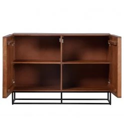 Red Living Buffet Borro II - Manguier massif / Métal - Manguier / Noir -Meubles de salle à manger Soldes Magasin 1000275679 210630 12481900373 DETAILS P000000001000275679