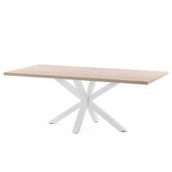 Loftscape Table Karmi II - Imitation chêne - Largeur : 200 cm - Blanc