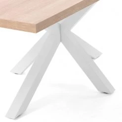 Loftscape Table Karmi II - Imitation chêne - Largeur : 200 cm - Blanc -Meubles de salle à manger Soldes Magasin 1000276537 210629 15001400044 DETAILS P000000001000276537