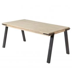 Mørteens Table Aston - Acacia massif / Acier - Acacia / Noir