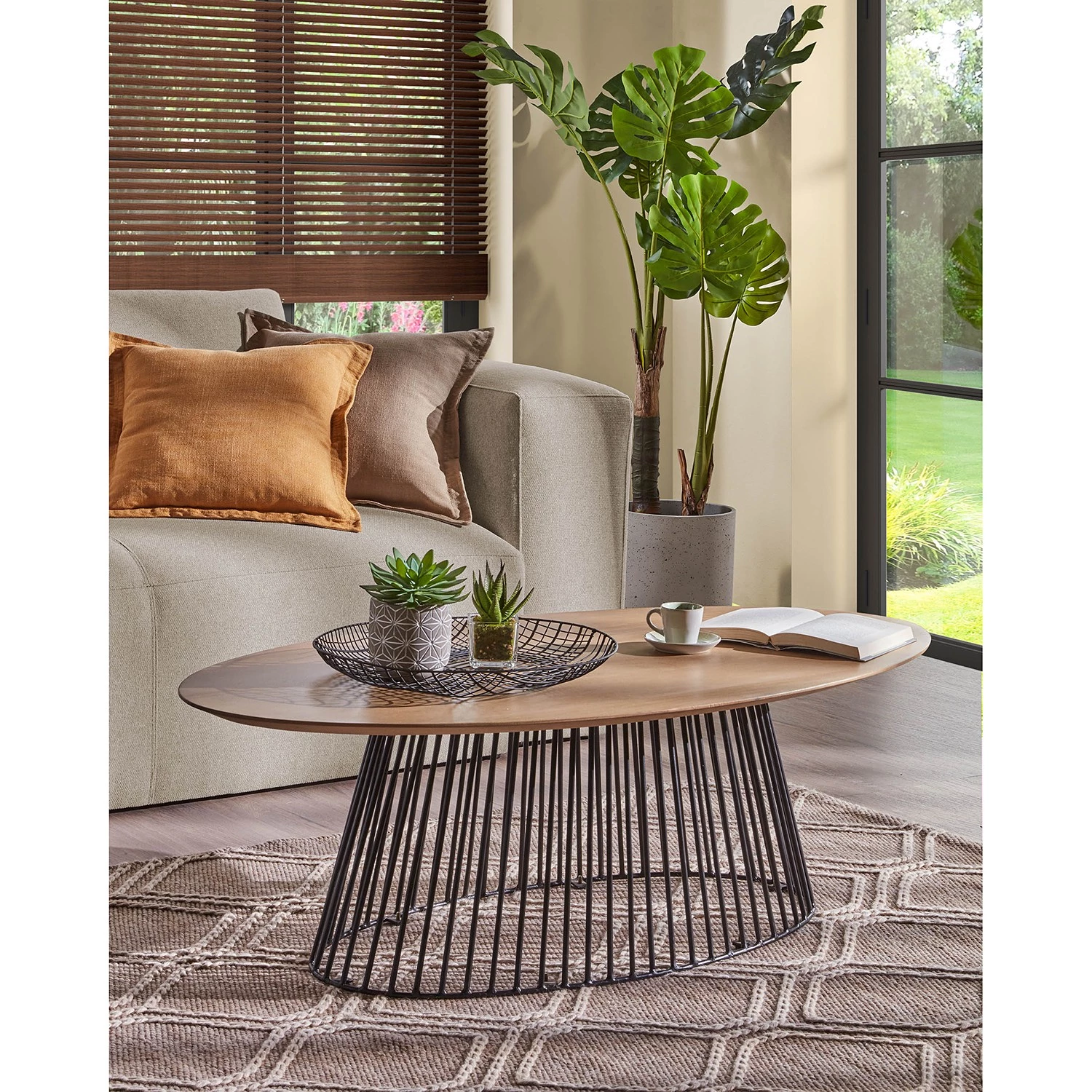 Norrwood Table Kooskia II - Manguier massif / Fer - Manguier massif / Noir 2 Norrwood Table Kooskia II - Manguier massif / Fer - Manguier massif / Noir – Image 2