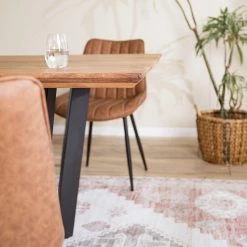 Ars manufacti Table Conna - Acacia - Largeur : 200 cm - Bord suisse -Meubles de salle à manger Soldes Magasin 1000276613 220513 030 DETAILS P000000001000276613