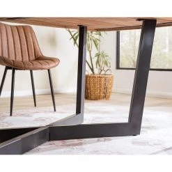 Ars manufacti Table Conna - Acacia - Largeur : 200 cm - Bord suisse -Meubles de salle à manger Soldes Magasin 1000276613 220513 035 DETAILS P000000001000276613