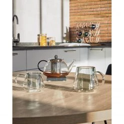 Mørteens Table Asyan - Imitation chêne / Noir -Meubles de salle à manger Soldes Magasin 1000276623 210629 15002300496 MOOD DETAILS P000000001000276623 mood