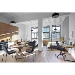 Mørteens Table Asyan - Imitation chêne / Noir -Meubles de salle à manger Soldes Magasin 1000276623 210629 15002300497 MOOD DETAILS P000000001000276623 mood