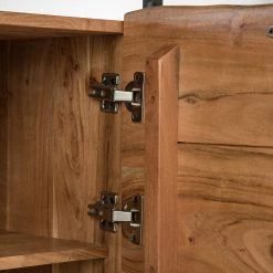 Ars manufacti Buffet Kaawo - Acacia massif / Métal - Acacia / Noir -Meubles de salle à manger Soldes Magasin 1000276806 220713 060 DETAILS P000000001000276806