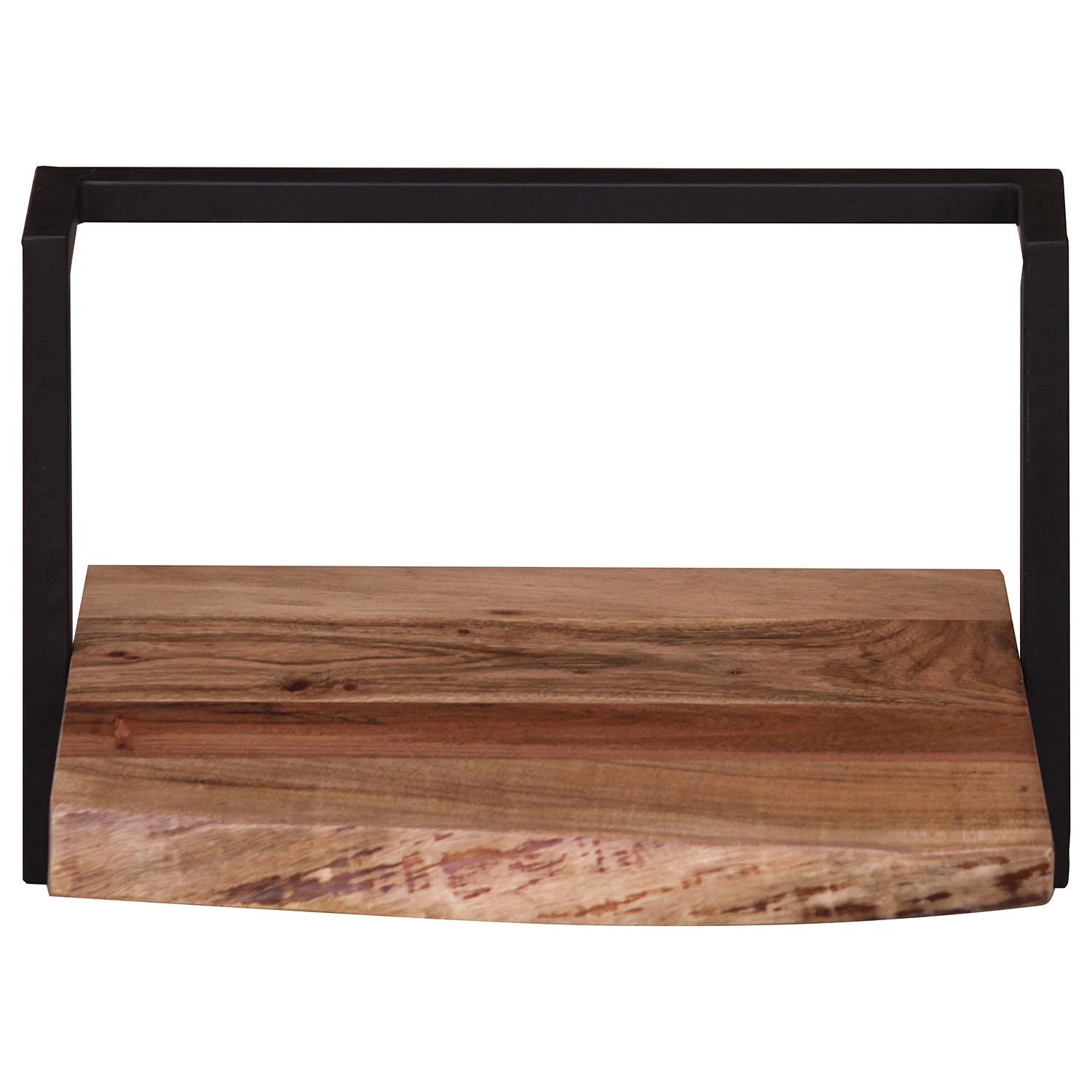 Ars manufacti Étagère murale Kaawo I - Acacia massif / Métal - Acacia / Noir - Largeur : 45 cm 2 Ars manufacti Étagère murale Kaawo I - Acacia massif / Métal - Acacia / Noir - Largeur : 45 cm – Image 2