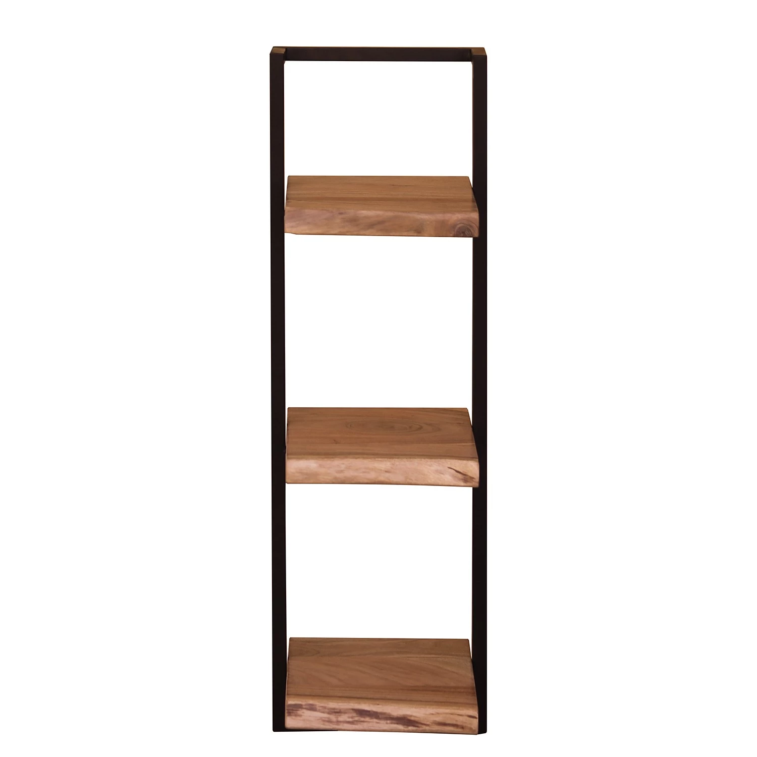 Ars manufacti Étagère murale Kaawo II - Acacia massif / Métal - Acacia / Noir - Hauteur : 100 cm 4 Ars manufacti Étagère murale Kaawo II - Acacia massif / Métal - Acacia / Noir - Hauteur : 100 cm – Image 4