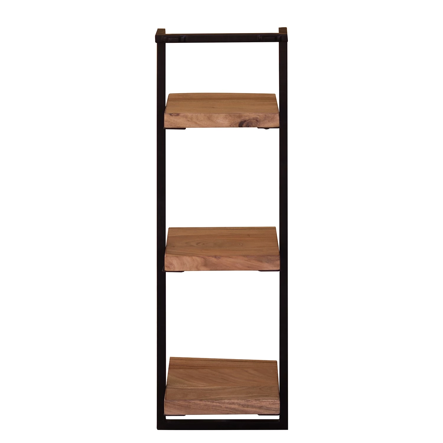 Ars manufacti Étagère murale Kaawo II - Acacia massif / Métal - Acacia / Noir - Hauteur : 100 cm 6 Ars manufacti Étagère murale Kaawo II - Acacia massif / Métal - Acacia / Noir - Hauteur : 100 cm – Image 6