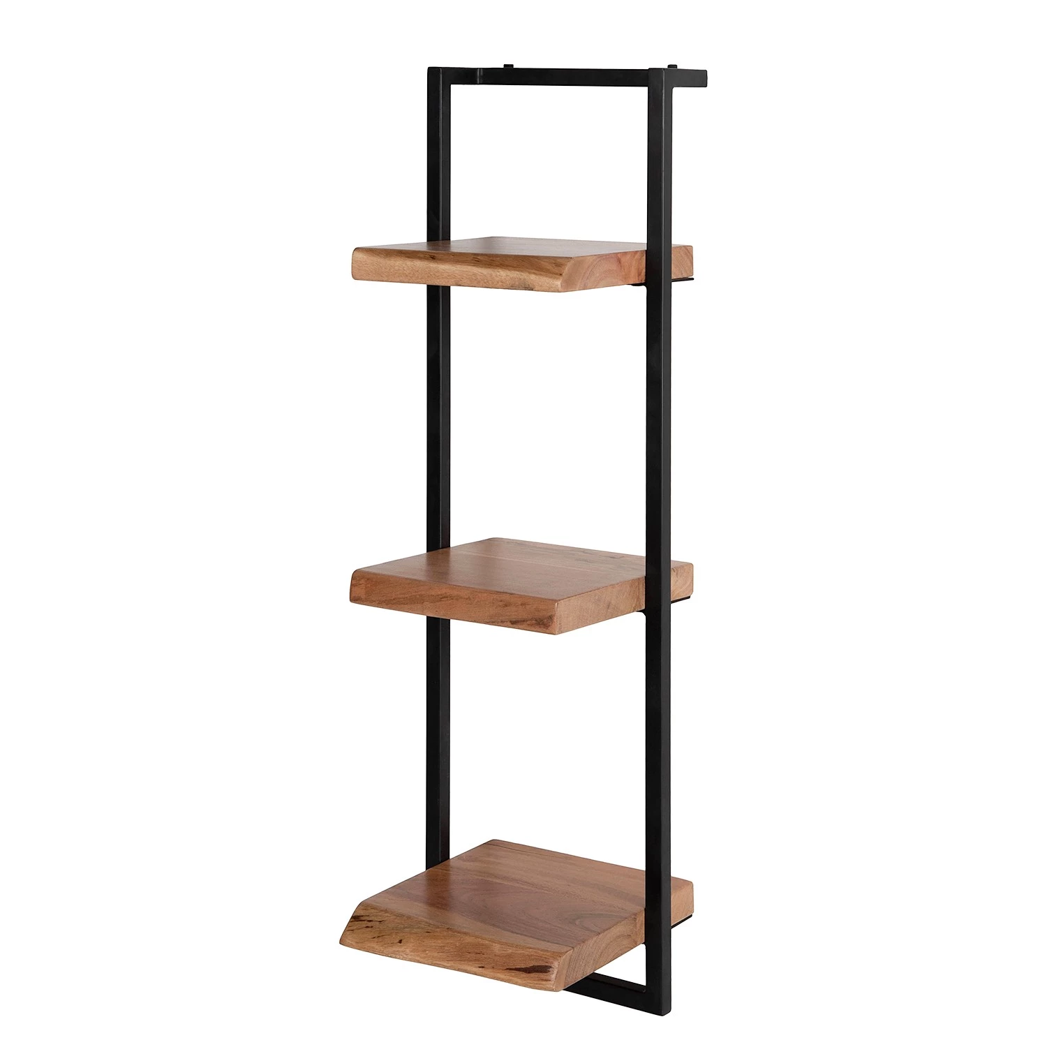 Ars manufacti Étagère murale Kaawo II - Acacia massif / Métal - Acacia / Noir - Hauteur : 100 cm 1 Ars manufacti Étagère murale Kaawo II - Acacia massif / Métal - Acacia / Noir - Hauteur : 100 cm