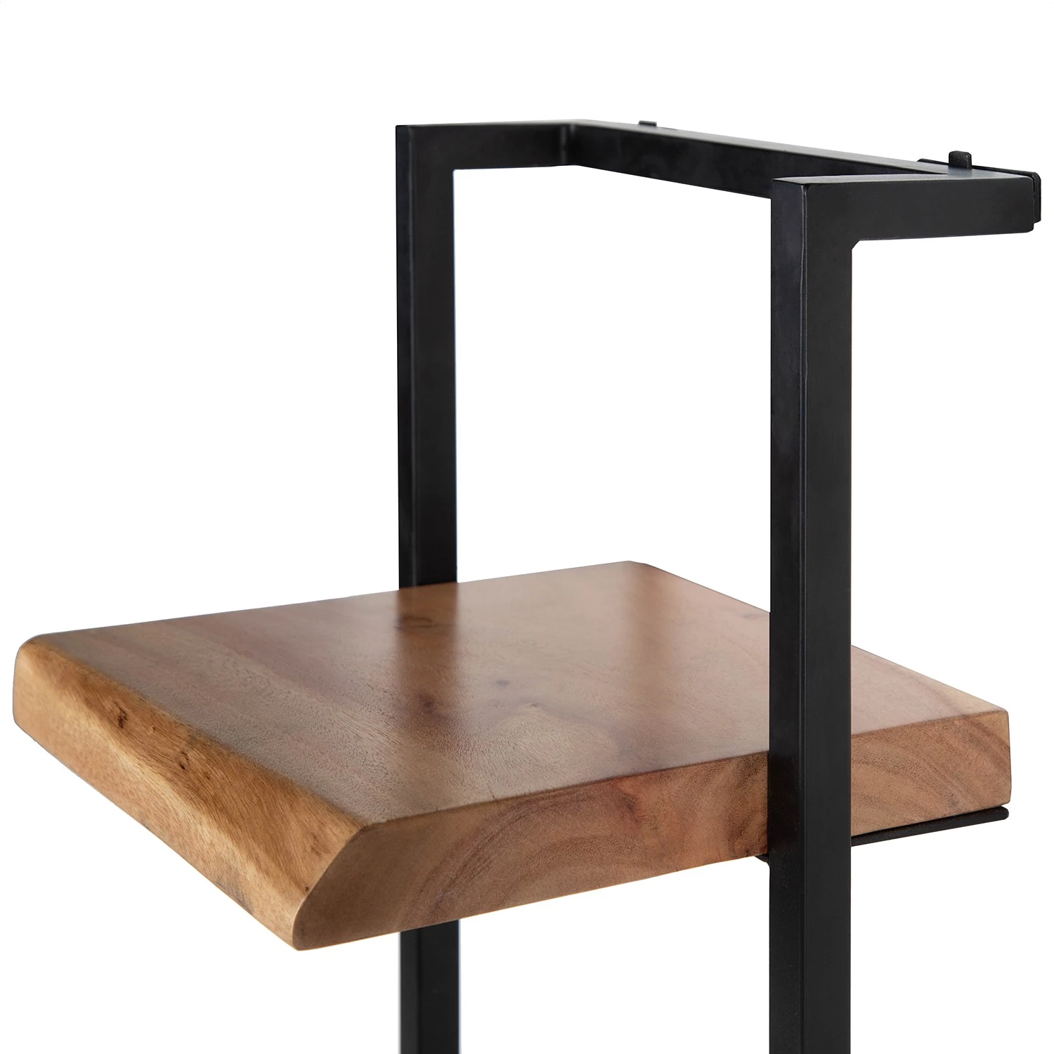 Ars manufacti Étagère murale Kaawo II - Acacia massif / Métal - Acacia / Noir - Hauteur : 100 cm 10 Ars manufacti Étagère murale Kaawo II - Acacia massif / Métal - Acacia / Noir - Hauteur : 100 cm – Image 10