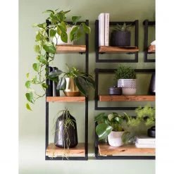 Ars manufacti Étagère murale Kaawo II - Acacia massif / Métal - Acacia / Noir - Hauteur : 100 cm 19 Ars manufacti Étagère murale Kaawo II - Acacia massif / Métal - Acacia / Noir - Hauteur : 100 cm -Meubles de salle à manger Soldes Magasin 1000276821 220812 021 MOOD DETAILS P000000001000276821 mood