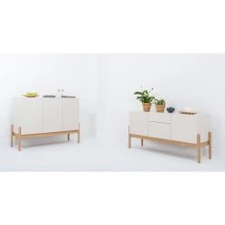 Studio Copenhagen Buffet haut Cooby - Blanc / Chêne -Meubles de salle à manger Soldes Magasin 1000276945 211015 083004000024 MOOD DETAILS P000000001000276945 mood