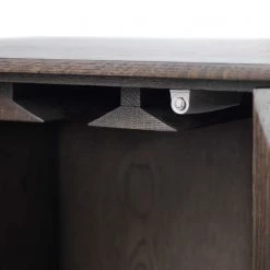 Red Living Buffet haut Limes - Chêne massif / Métal - Chêne foncé / Noir -Meubles de salle à manger Soldes Magasin 1000277630 210706 14081200052 DETAILS P000000001000277630