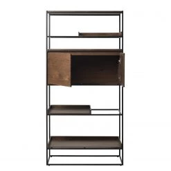 Red Living Étagère Ratho - Placage en bois véritable / Métal - Chêne fumé / Noir 8 Red Living Étagère Ratho - Placage en bois véritable / Métal - Chêne fumé / Noir -Meubles de salle à manger Soldes Magasin 1000277645 210706 14081600106 DETAILS P000000001000277645