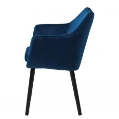 Mørteens Chaises à accoudoirs Nicholas V - Velours Kemi: Bleu foncé - Lot de 2 -Meubles de salle à manger Soldes Magasin 1000281668 210819 09163100024 DETAILS P000000001000281668