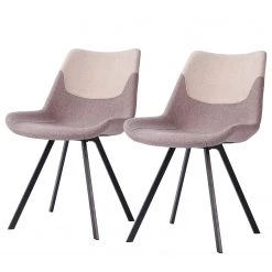 Ars manufacti Chaises Cielo II (lot de 2) - Marron pierre