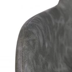 Ars manufacti Chaise à accoudoirs Cielo - Imitation cuir / Acier - Gris vintage / Noir -Meubles de salle à manger Soldes Magasin 1000281736 220920 095 DETAILS P000000001000281736