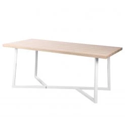 Ars manufacti Table Arcus - Imitation chêne / Blanc