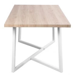 Ars manufacti Table Arcus - Imitation chêne / Blanc -Meubles de salle à manger Soldes Magasin 1000281742 220324 040 DETAILS P000000001000281742