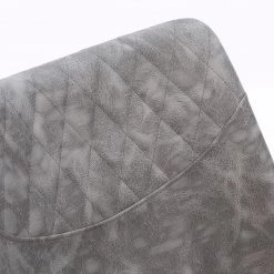 Ars manufacti Chaises Cielo (lot de 2) - Imitation cuir / Acier - Gris vintage / Noir -Meubles de salle à manger Soldes Magasin 1000281745 220324 060 DETAILS P000000001000281745