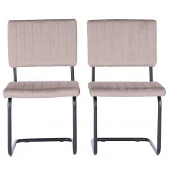 Jack & Alice Chaises cantilever Fillan (lot de 2) - Beige clair -Meubles de salle à manger Soldes Magasin 1000281753 220615 040 DETAILS P000000001000281753