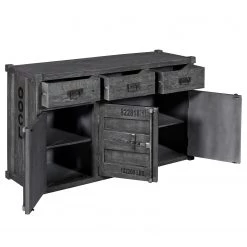 Wolf-Möbel Buffet Container - Acacia Gris 30 Wolf-Möbel Buffet Container - Acacia Gris -Meubles de salle à manger Soldes Magasin 1000281790 220223 030 DETAILS P000000001000281790