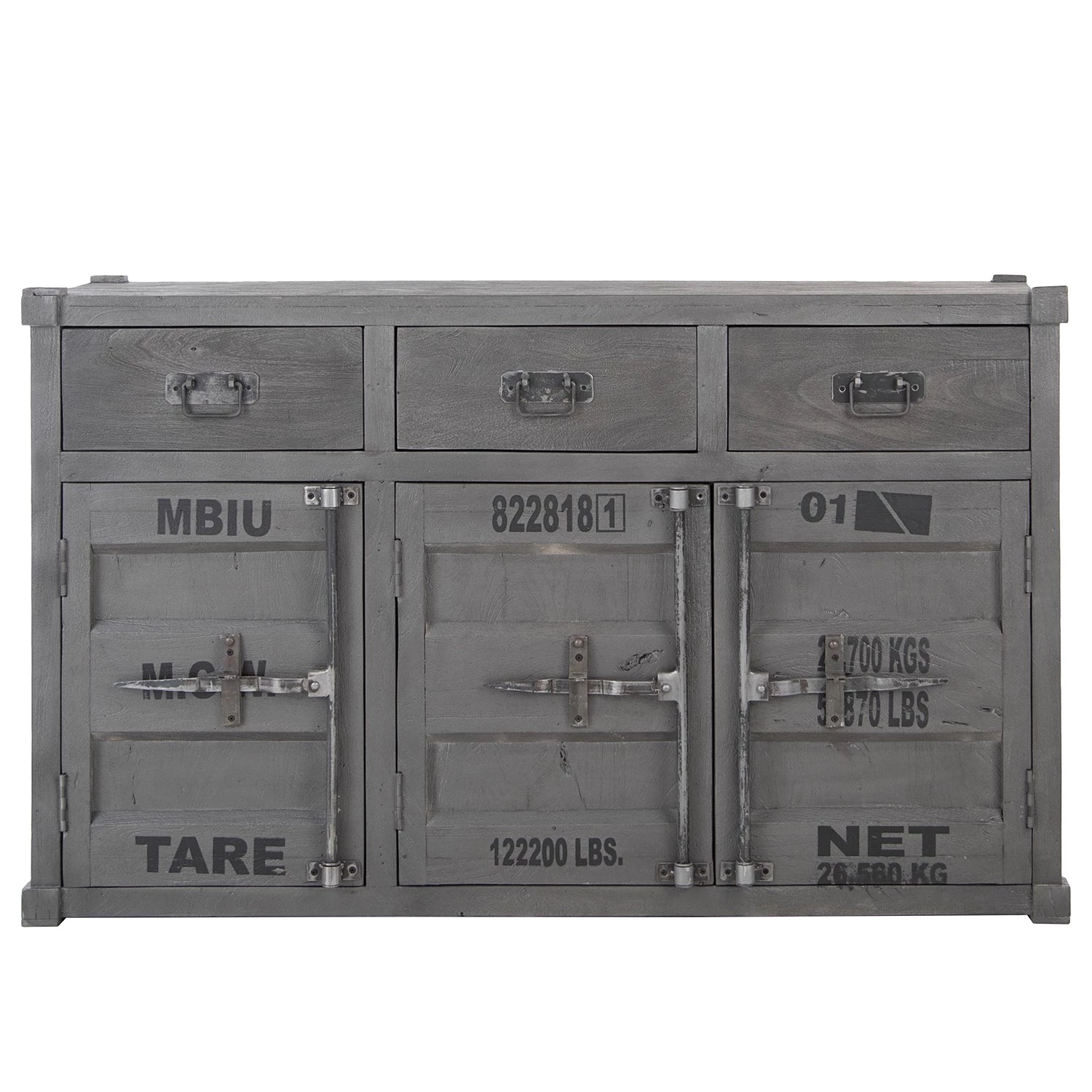 Wolf-Möbel Buffet Container - Acacia Gris 9 Wolf-Möbel Buffet Container - Acacia Gris – Image 9