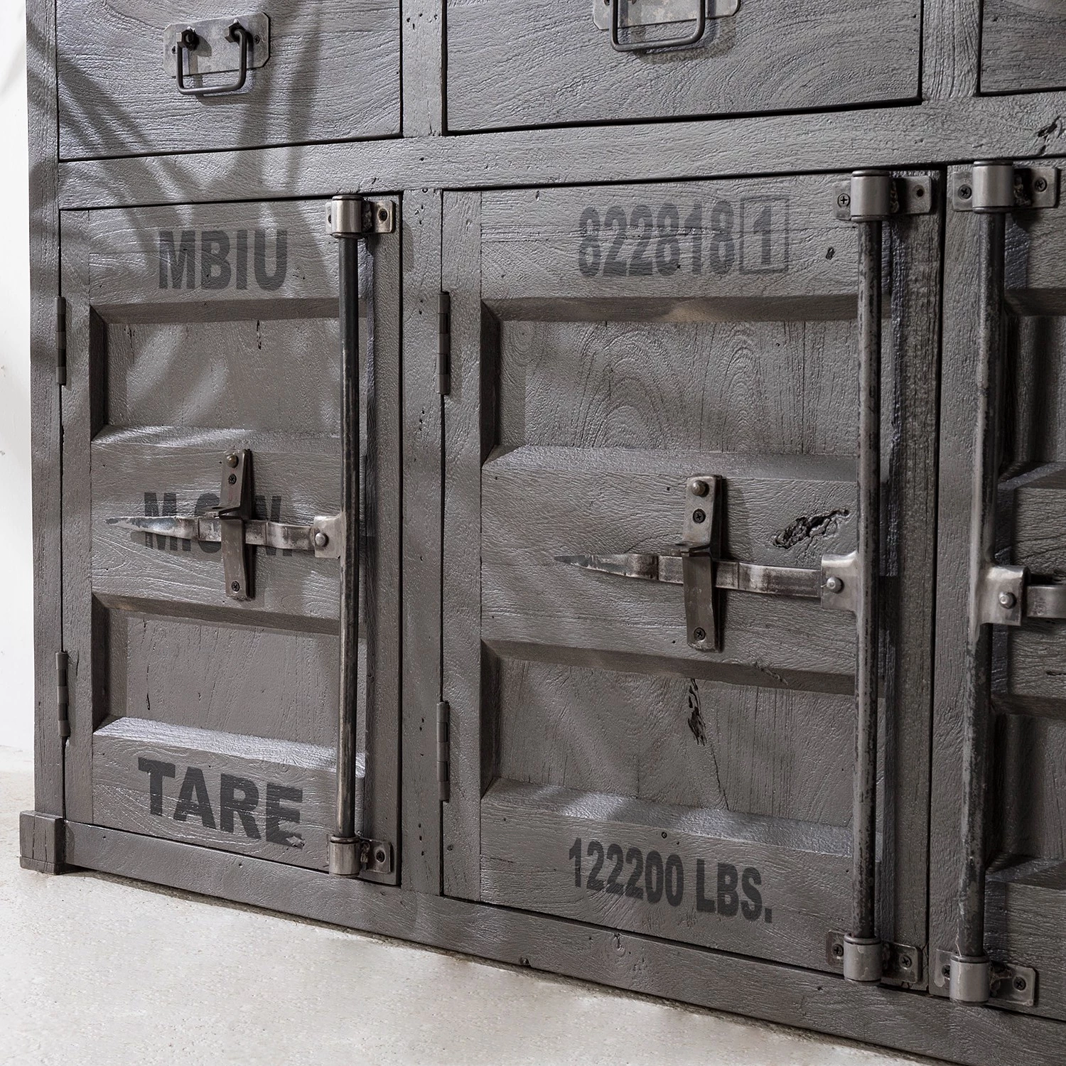 Wolf-Möbel Buffet Container - Acacia Gris 6 Wolf-Möbel Buffet Container - Acacia Gris – Image 6