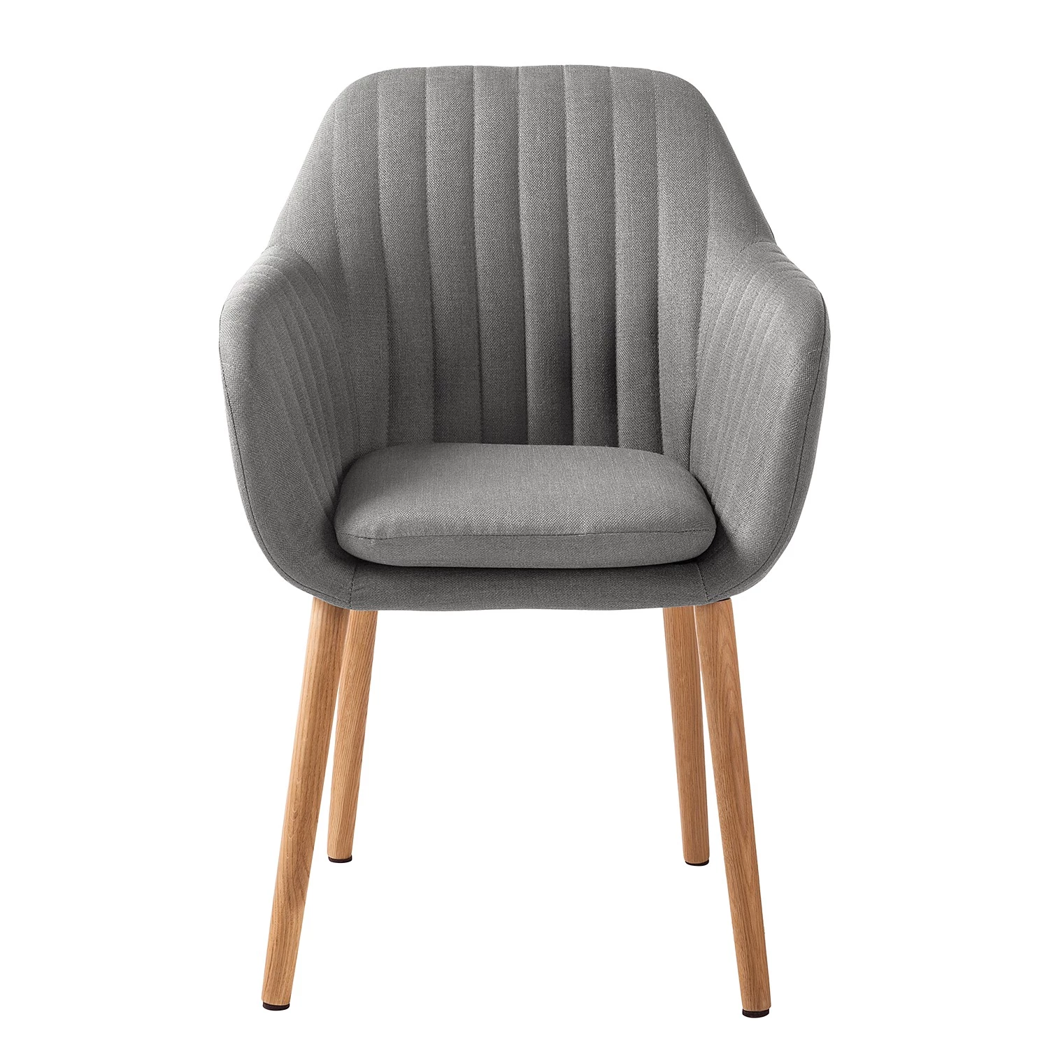 Mørteens Chaises à accoudoirs Tilanda - Tissu / Chêne massif - Tissu Cors: Granite - Lot de 2 3 Mørteens Chaises à accoudoirs Tilanda - Tissu / Chêne massif - Tissu Cors: Granite - Lot de 2 – Image 3