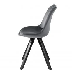 Mørteens Chaises capitonnées Aledas IV - Gris foncé - Noir - Lot de 4 -Meubles de salle à manger Soldes Magasin 1000282507 210819 09454300463 DETAILS P000000001000282507