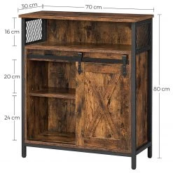 Red Living Buffet Hazlet I - Marron / Noir -Meubles de salle à manger Soldes Magasin 1000283936 210810 15023700054 SKETCH DETAILS P000000001000283936 sketch