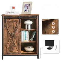 Red Living Buffet Hazlet III - Marron / Noir -Meubles de salle à manger Soldes Magasin 1000283948 210810 15023700096 DETAILS P000000001000283948