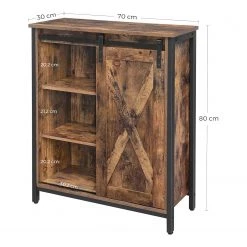 Red Living Buffet Hazlet III - Marron / Noir -Meubles de salle à manger Soldes Magasin 1000283948 210810 15023800099 SKETCH DETAILS P000000001000283948 sketch