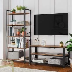 Red Living Étagère Leesville VI - Marron / Noir -Meubles de salle à manger Soldes Magasin 1000283963 210813 06355200201 MOOD DETAILS P000000001000283963 mood