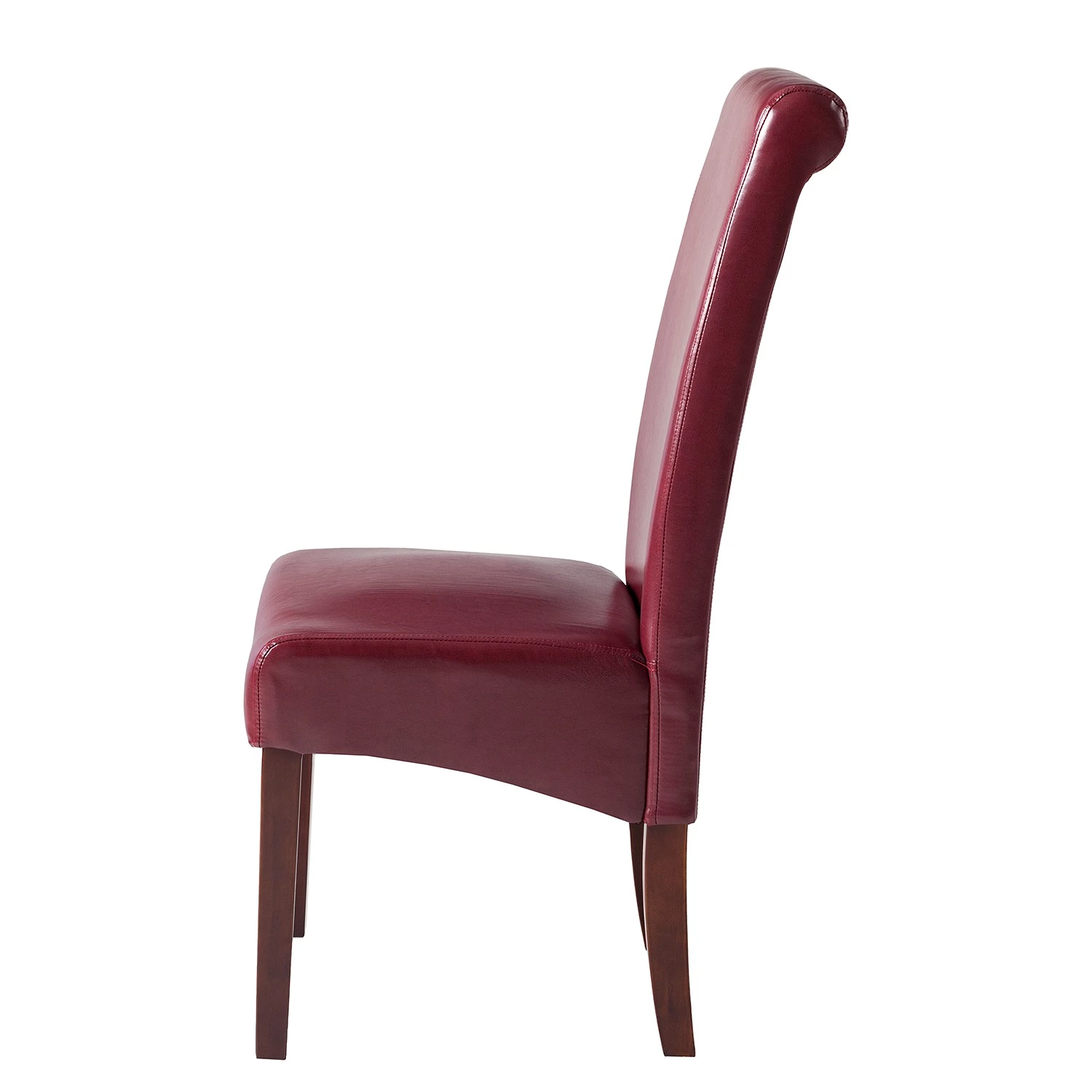 Ars Natura Chaises capitonnées Nello I (lot de 2) - similicuir / Hévéa massif - Marron foncé - Carmin - Lot de 4 4 Ars Natura Chaises capitonnées Nello I (lot de 2) - similicuir / Hévéa massif - Marron foncé - Carmin - Lot de 4 – Image 4