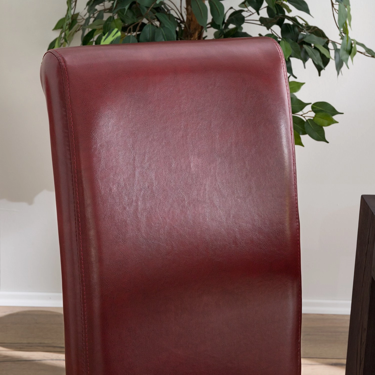 Ars Natura Chaises capitonnées Nello I (lot de 2) - similicuir / Hévéa massif - Marron foncé - Carmin - Lot de 4 7 Ars Natura Chaises capitonnées Nello I (lot de 2) - similicuir / Hévéa massif - Marron foncé - Carmin - Lot de 4 – Image 7