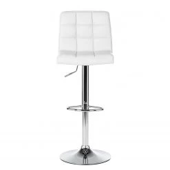 Fredriks Tabouret de bar Fitzgerald - Blanc / Chrome - Lot de 2 -Meubles de salle à manger Soldes Magasin 1000284174 210819 16152500027 DETAILS P000000001000284174