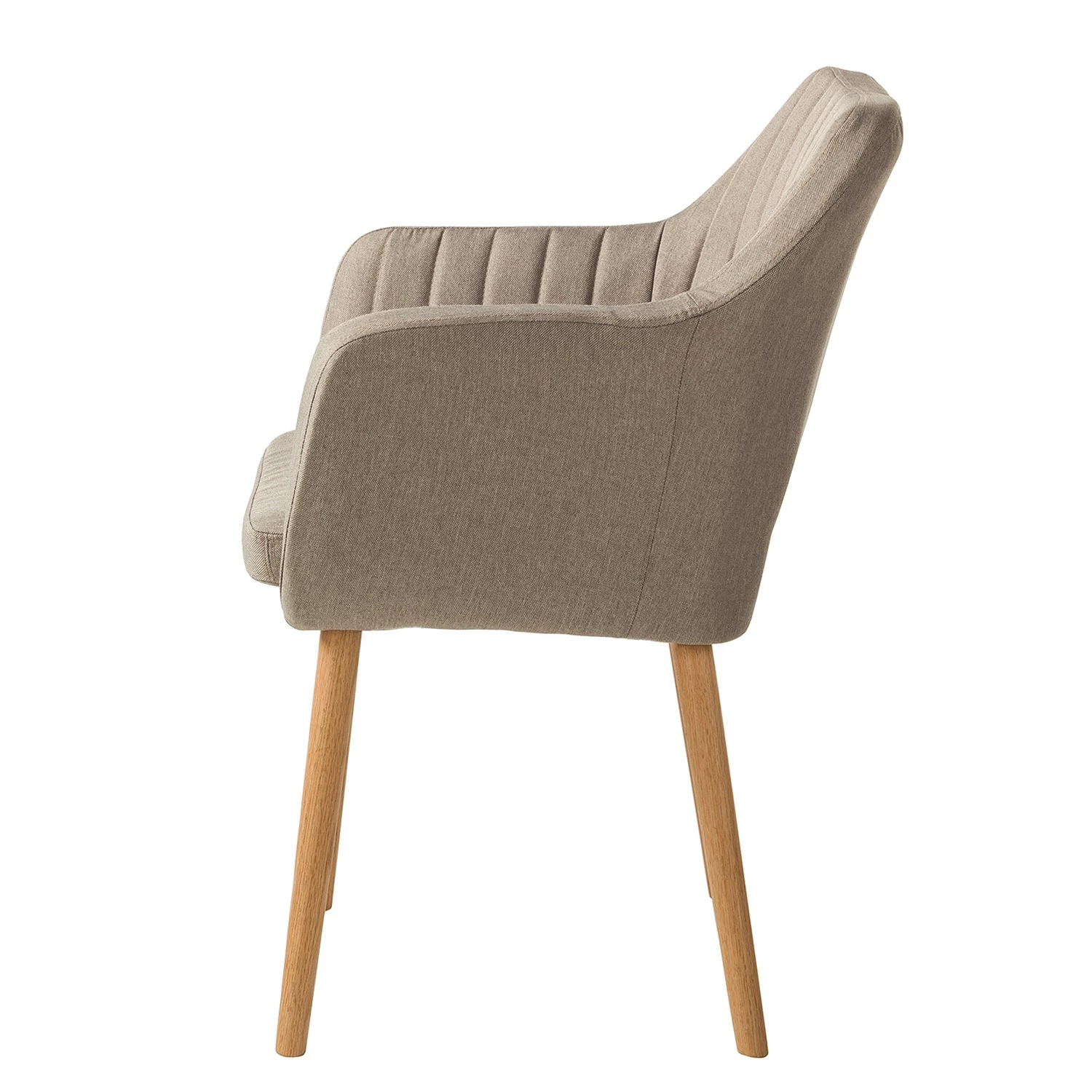 Mørteens Chaise à accoudoirs Leedy I - Tissu Zea: Beige - Lot de 2 3 Mørteens Chaise à accoudoirs Leedy I - Tissu Zea: Beige - Lot de 2 – Image 3