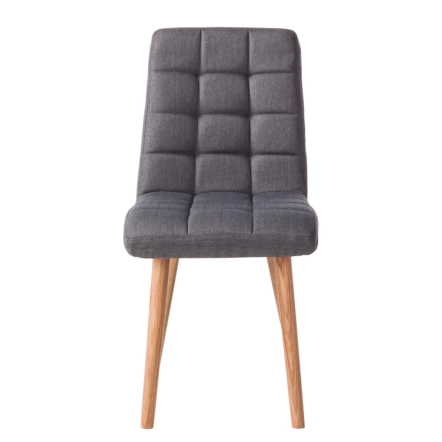 Mørteens Chaise capitonnée Doskie I - Tissu Zea: Gris foncé - Lot de 4 4 Mørteens Chaise capitonnée Doskie I - Tissu Zea: Gris foncé - Lot de 4 – Image 4