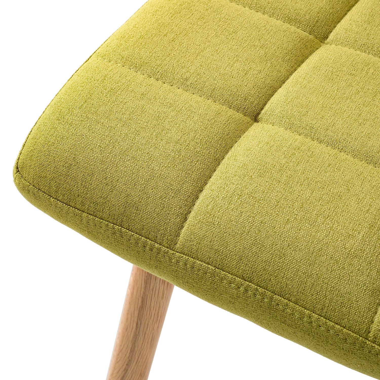 Mørteens Chaise capitonnée Doskie II - Lin / Chêne massif - Citron vert - Lot de 4 7 Mørteens Chaise capitonnée Doskie II - Lin / Chêne massif - Citron vert - Lot de 4 – Image 7