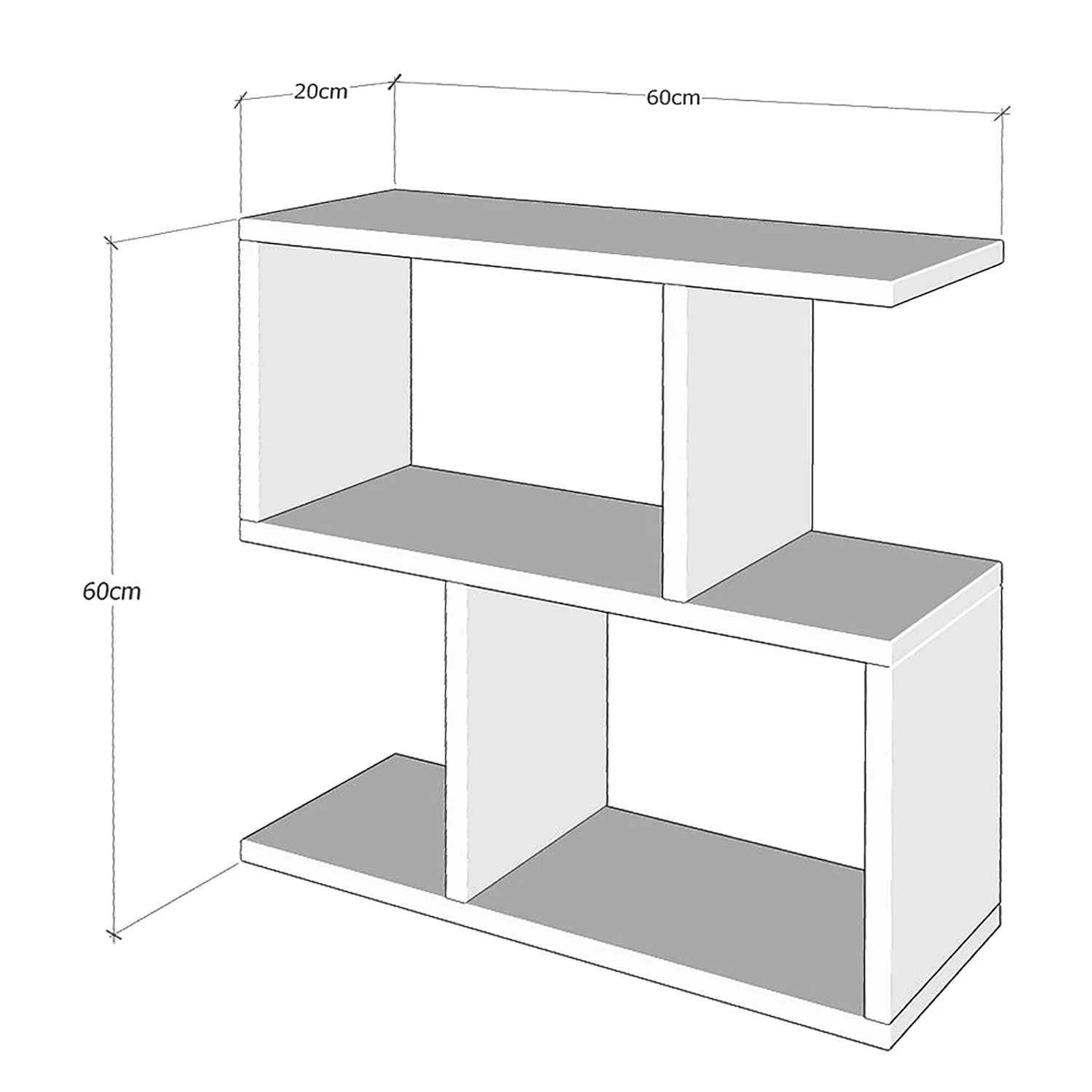 Loftscape Étagères Isorana - Gris 3 Loftscape Étagères Isorana - Gris – Image 3