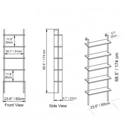 Red Living Étagère Paulista - Imitation noyer 7 Red Living Étagère Paulista - Imitation noyer -Meubles de salle à manger Soldes Magasin 1000284354 210809 06085000142 SKETCH DETAILS P000000001000284354 sketch