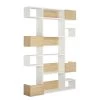 Red Living Étagère Jenna - Blanc / Imitation chêne