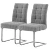 Ars manufacti Chaises cantilever Stawley II (lot de 2) - Gris clair