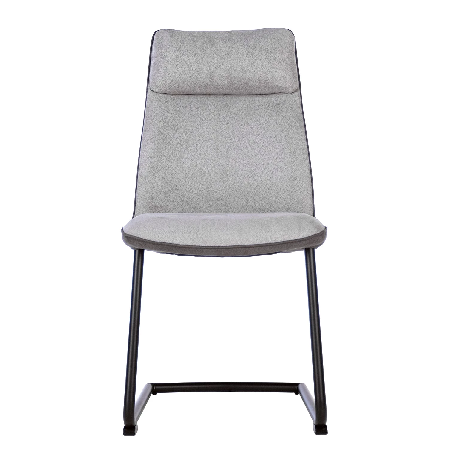 Fredriks Chaises cantilever Altoona (lot de 2) - Tissage à plat / Métal - Gris foncé et gris clair / Noir mat 6 Fredriks Chaises cantilever Altoona (lot de 2) - Tissage à plat / Métal - Gris foncé et gris clair / Noir mat – Image 6