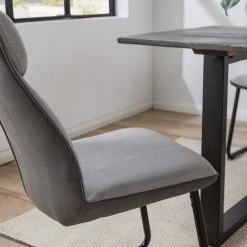 Fredriks Chaises cantilever Altoona (lot de 2) - Tissage à plat / Métal - Gris foncé et gris clair / Noir mat 32 Fredriks Chaises cantilever Altoona (lot de 2) - Tissage à plat / Métal - Gris foncé et gris clair / Noir mat -Meubles de salle à manger Soldes Magasin 1000285150 220819 045 DETAILS P000000001000285150